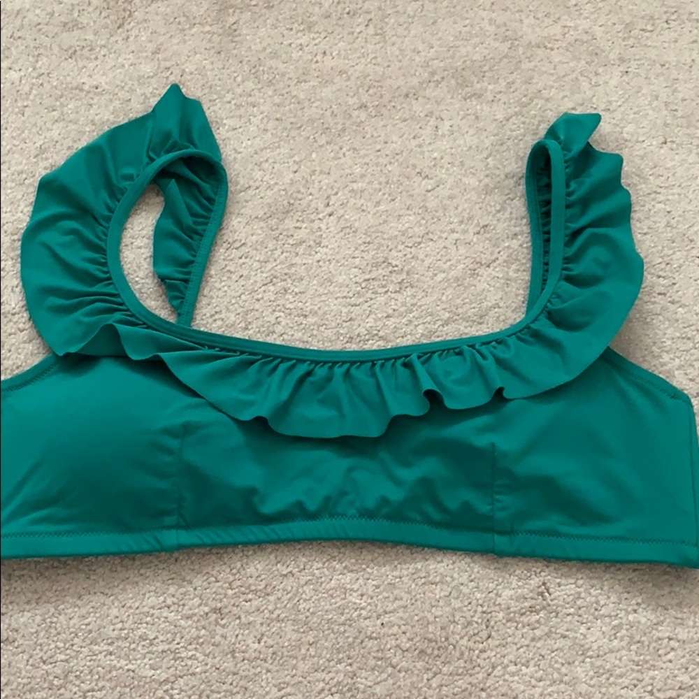 J.Crew Ruffle Bikini Top